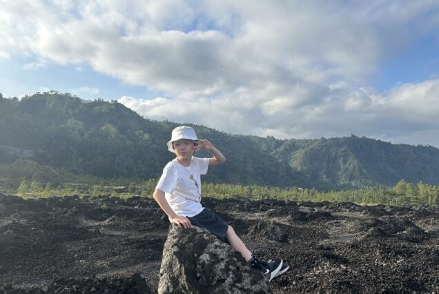 Black lava mount batur jeep